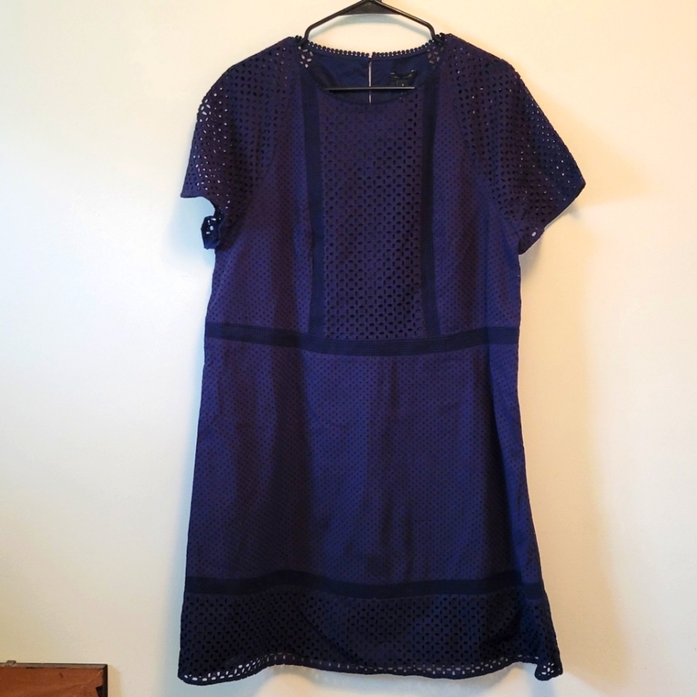 NWT Ann Taylor Short-Sleeved Lined Dress w/ Cutout Details